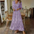 Damen Sommerkleid mit V-Ausschnitt und halben Ärmeln 7