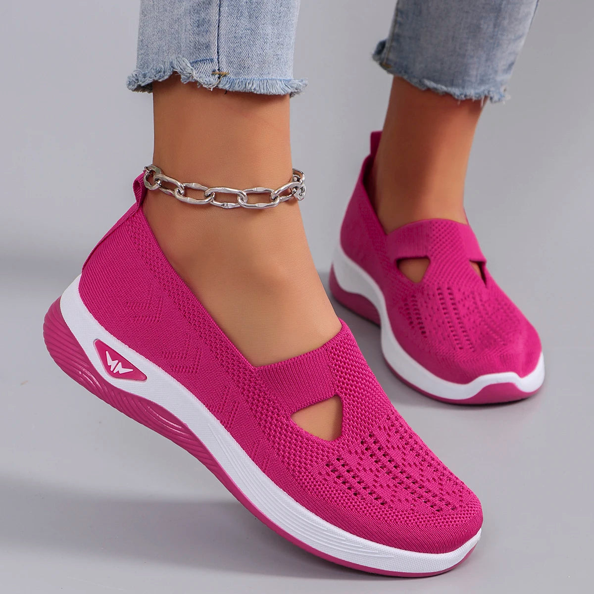 Damen Sportschuhe Atmungsaktiv Leicht Flach 2