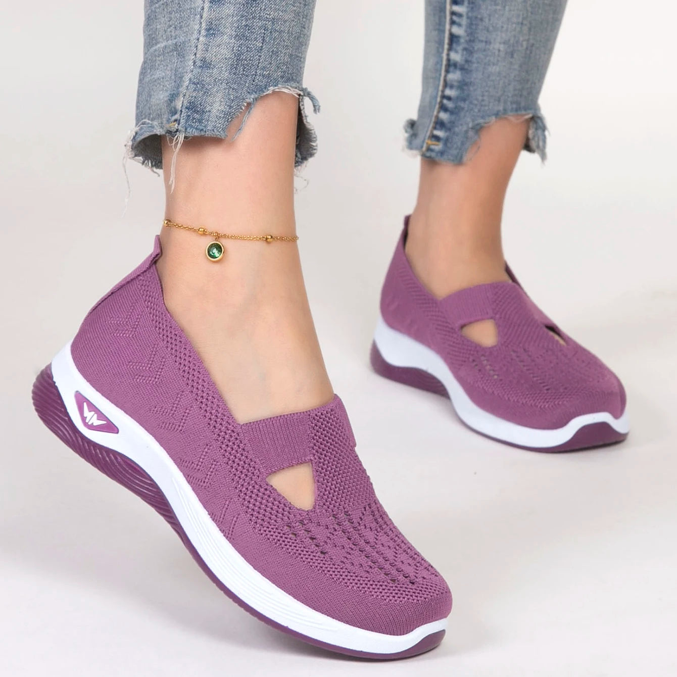 Damen Sportschuhe Atmungsaktiv Leicht Flach 6