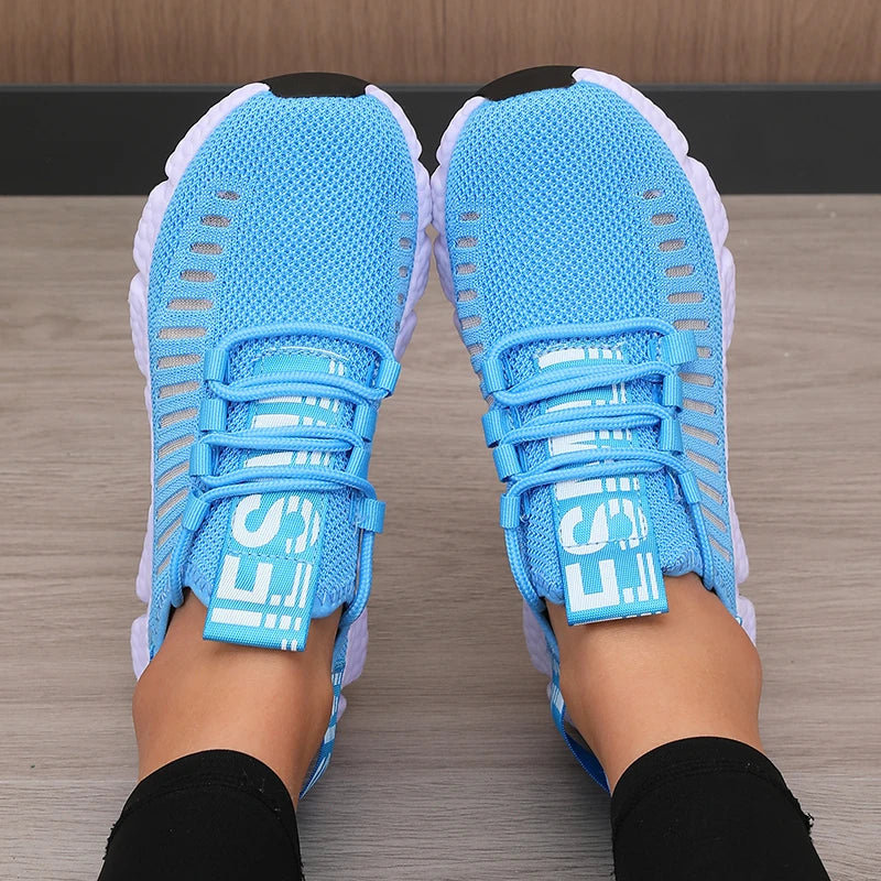 Damen Sportschuhe Atmungsaktiv Plattform Design für Outdoor Aktivitäten 3