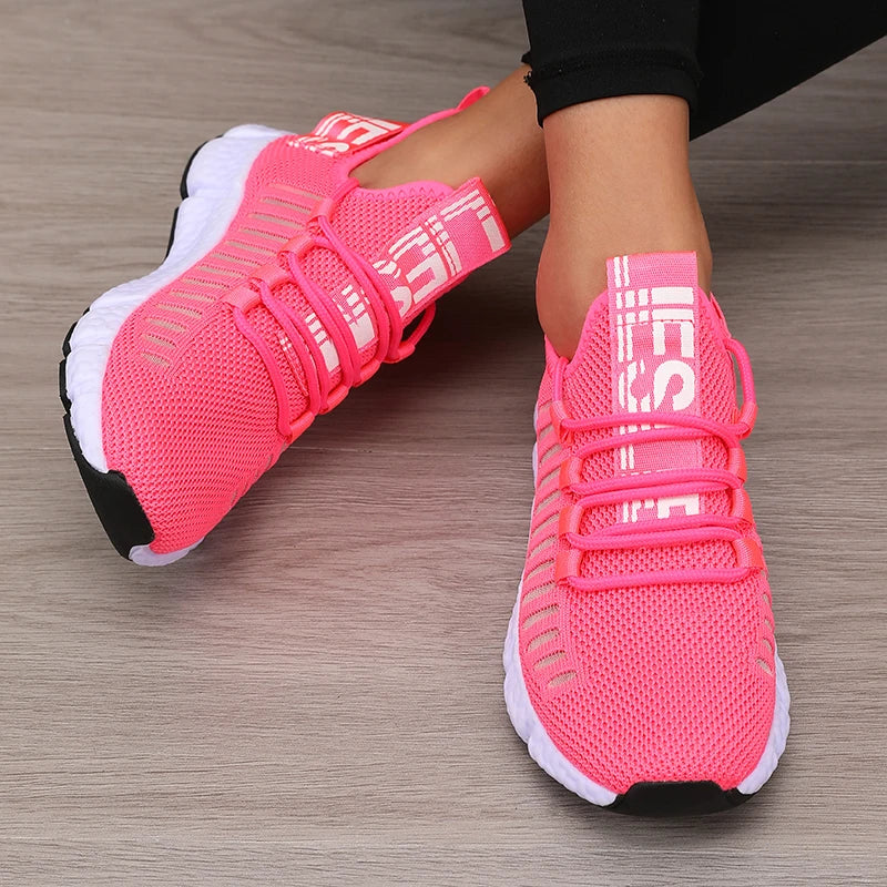 Damen Sportschuhe Atmungsaktiv Plattform Design für Outdoor Aktivitäten 4