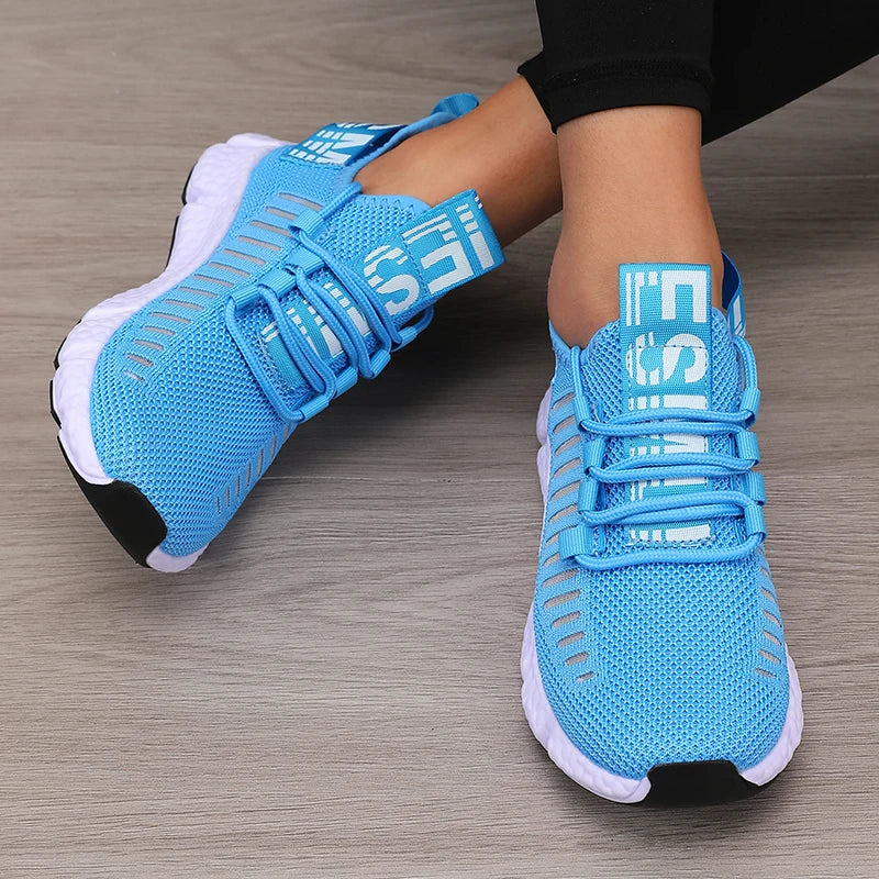 Damen Sportschuhe Atmungsaktiv Plattform Design für Outdoor Aktivitäten 8
