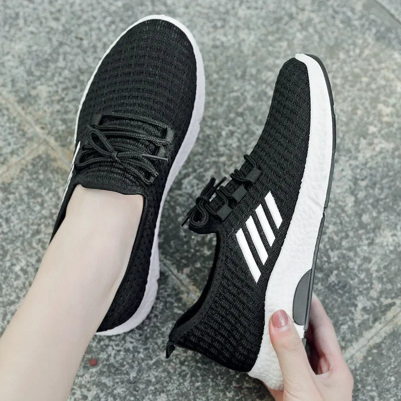 Damen Sportschuhe Mesh Leichtgewicht Laufschuhe Rutschfeste Gummisohle 2