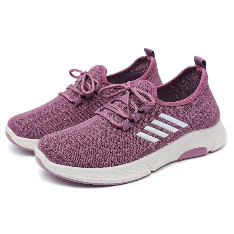 Damen Sportschuhe Mesh Leichtgewicht Laufschuhe Rutschfeste Gummisohle 6