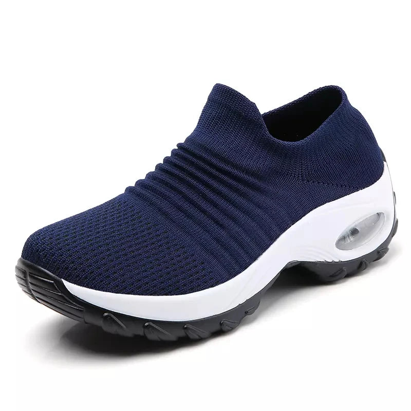 Damen Sportsocken Sneakers mit Dicke Sohle und Luftpolster 11