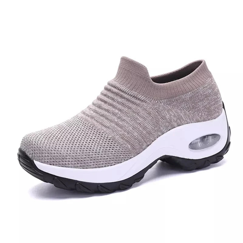 Damen Sportsocken Sneakers mit Dicke Sohle und Luftpolster 15