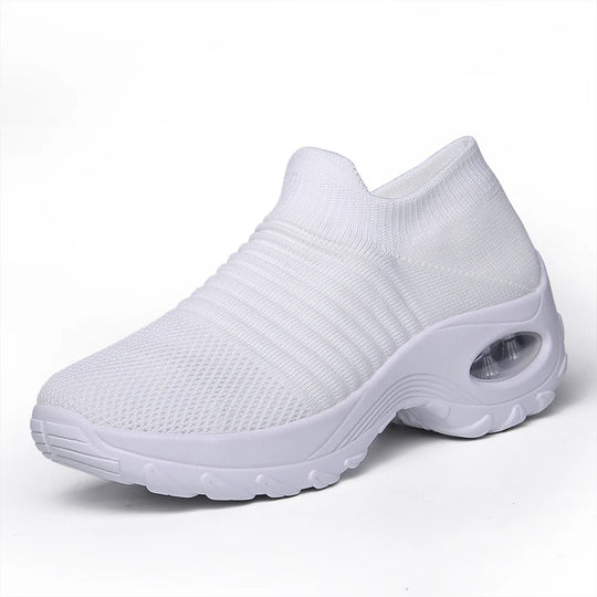 Damen Sportsocken Sneakers mit Dicke Sohle und Luftpolster 8