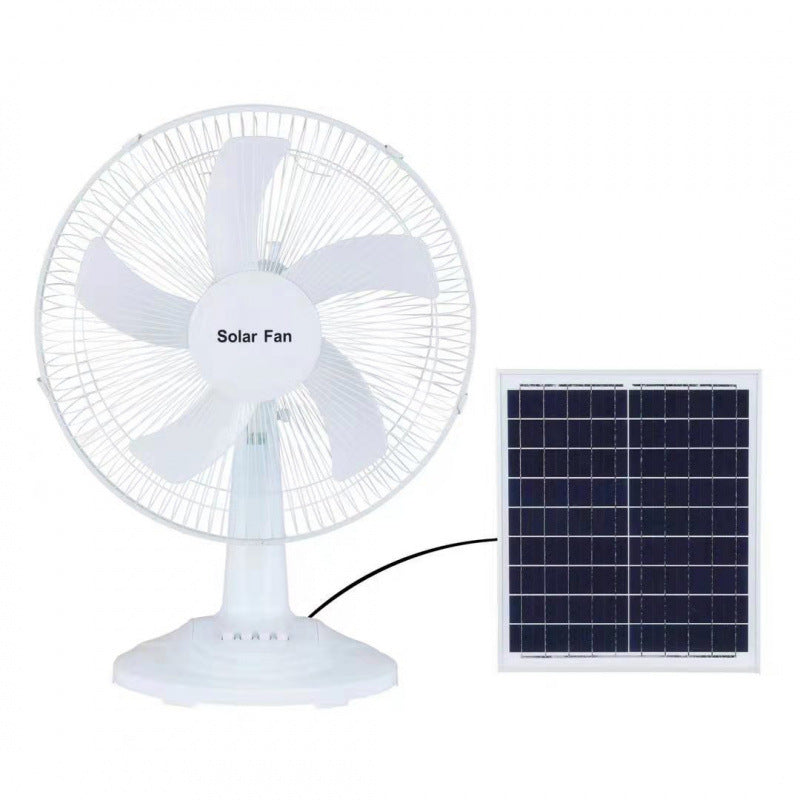 Damen Standventilator Solarbetrieben mit Fernbedienung und Höhenverstellung 6