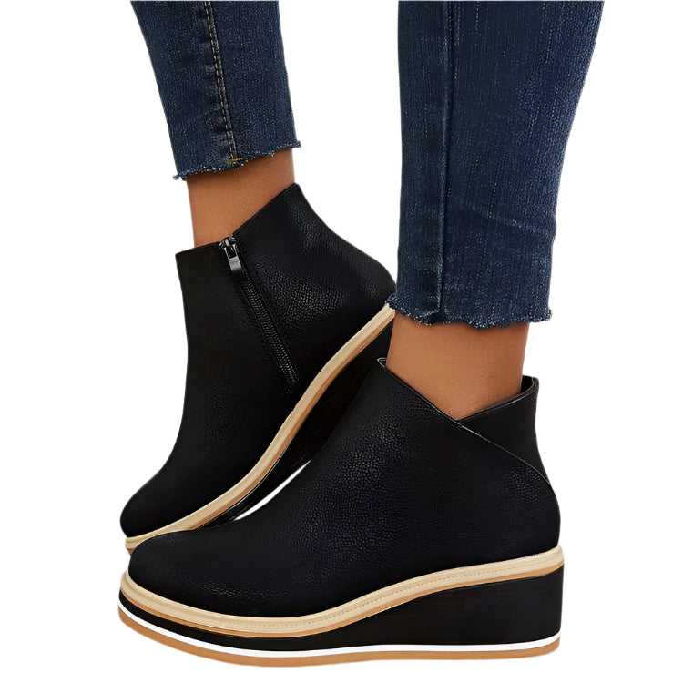 Damen Stiefel mit Wollfutter und leichtem Design 0