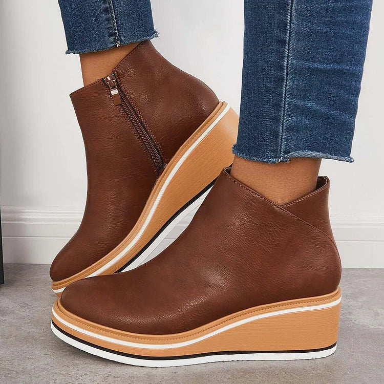 Damen Stiefel mit Wollfutter und leichtem Design 10