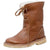 Damen Stiefel mit Wollfutter und vielseitigem Kragen 0
