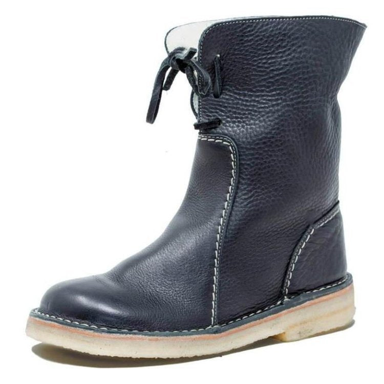 Damen Stiefel mit Wollfutter und vielseitigem Kragen 6