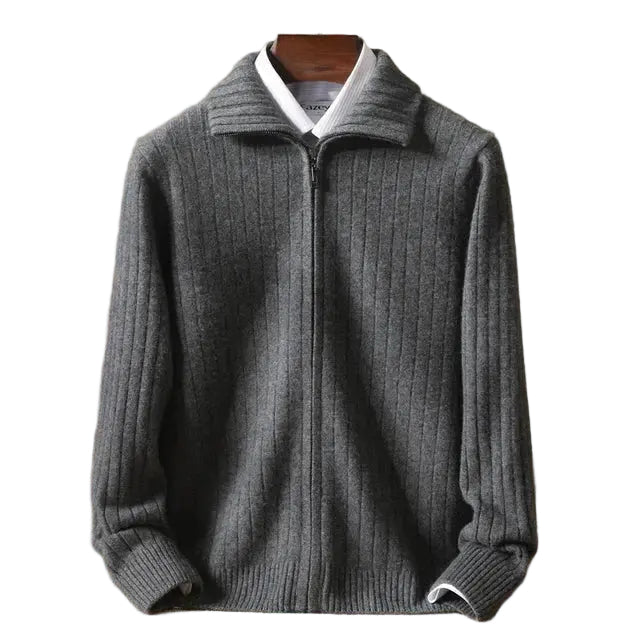 Damen Strickjacke Modern Gestreift mit Feiner Rippstruktur 0