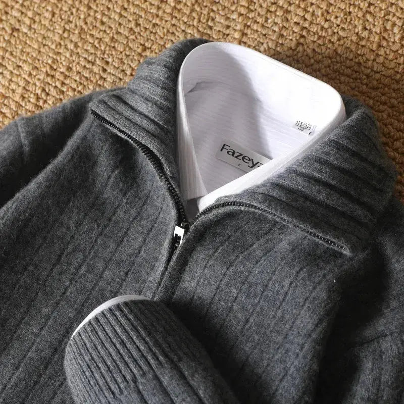 Damen Strickjacke Modern Gestreift mit Feiner Rippstruktur 6