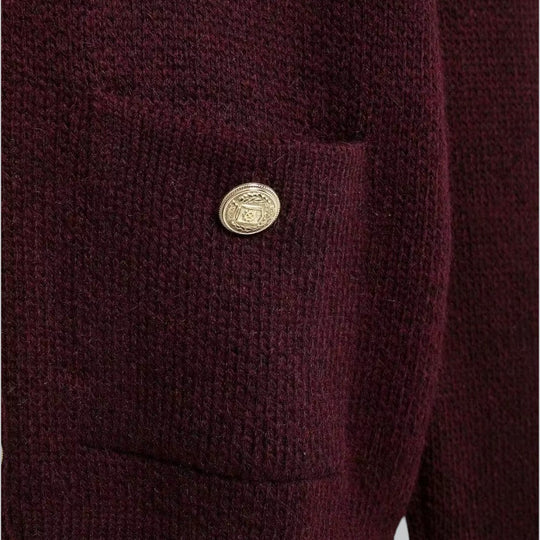 Damen Strickjacke mit Goldenen Knöpfen, Modischer Cardigan für Vielseitige Looks 1
