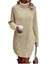 Damen Strickkleid Lang Klassischer Stil Hochwertiger Strick für Winter 0