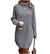 Damen Strickkleid Lang Klassischer Stil Hochwertiger Strick für Winter 2