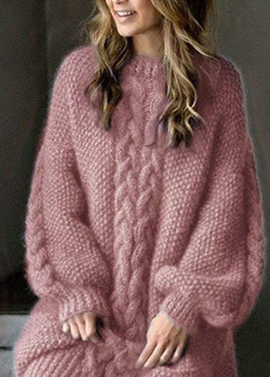 Damen Strickpulloverkleid Klassisch für Wintertage 0