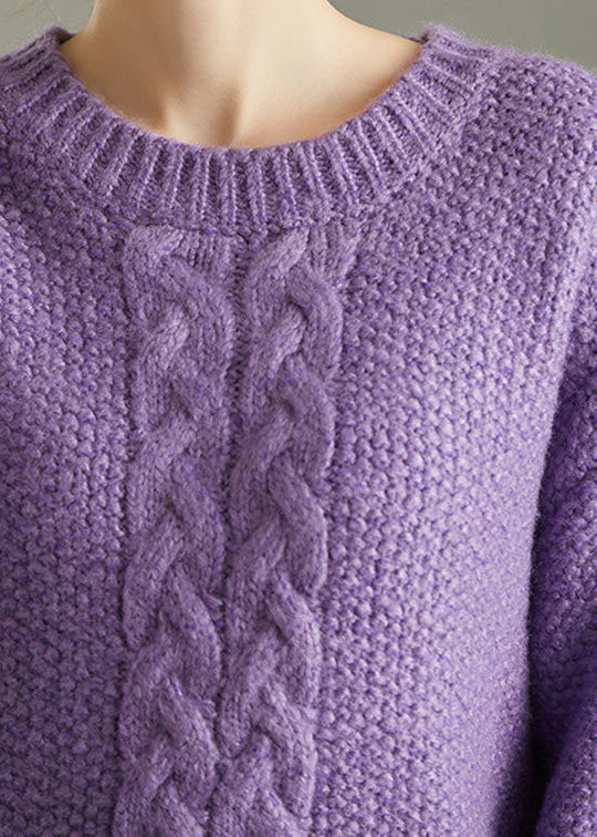 Damen Strickpulloverkleid Klassisch für Wintertage 3