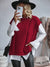 Damen Sweatshirt Kabelmuster Lässig 10