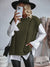 Damen Sweatshirt Kabelmuster Lässig 3