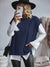 Damen Sweatshirt Kabelmuster Lässig 8