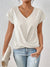 Damen T-Shirt Herzausschnitt Bequeme Passform 100% Baumwolle 2