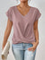 Damen T-Shirt Herzausschnitt Bequeme Passform 100% Baumwolle 6