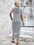 Damen T-Shirt Kleid Kapuze Unregelmäßiger Schnitt Leichtes Material 4