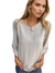 Damen T-Shirt Lässig mit Knopfärmeln aus Texturiertem Stoff 0