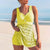 Damen Tankini Set Gepolstert Rüschen Design Polyester Elasthan 3