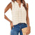 Damen Tanktop Ärmellos V-Ausschnitt Baumwolle Polyester Casual 3