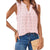 Damen Tanktop Ärmellos V-Ausschnitt Baumwolle Polyester Casual 5
