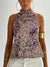 Damen Tanktop mit Rückenausschnitt und Print 11