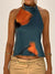 Damen Tanktop mit Rückenausschnitt und Print 9