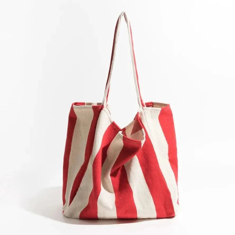 Damen Tasche Gestreift Modern mit Langen Schultergurten für Alltag und Freizeit 10