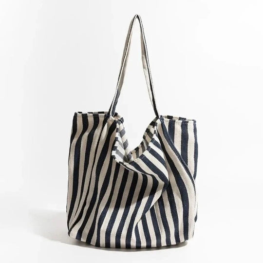 Damen Tasche Gestreift Modern mit Langen Schultergurten für Alltag und Freizeit 13