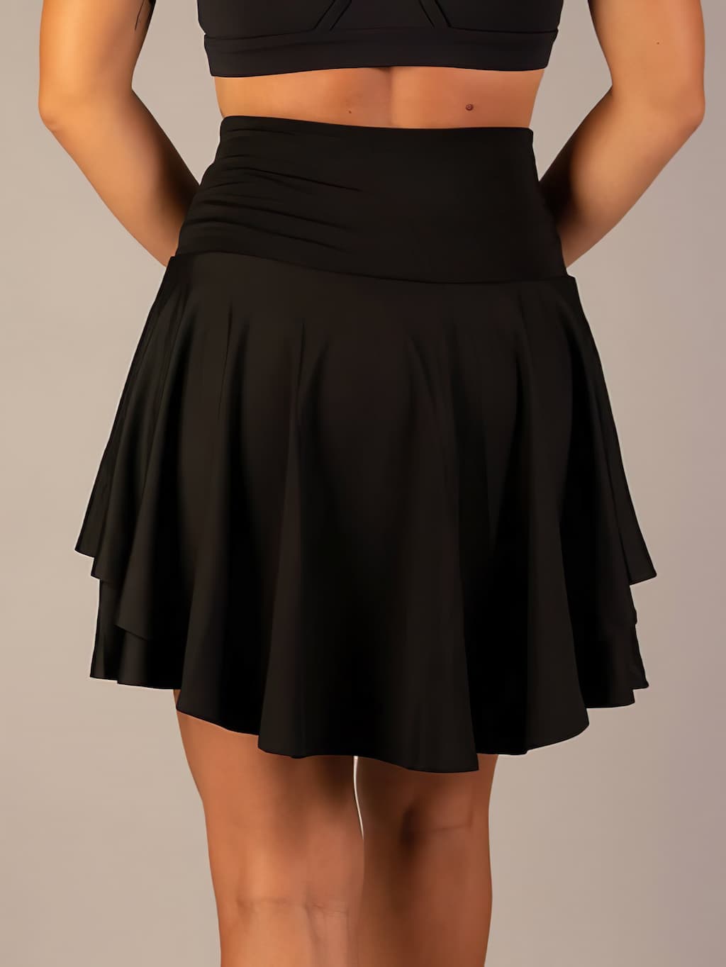 Damen Tennisrock Sportlich mit Shorts 3