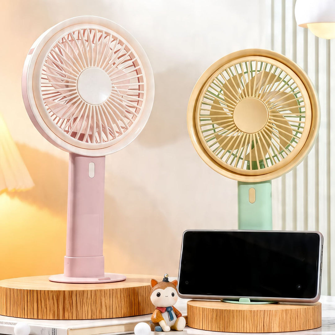 Damen Tischventilator Leise Tragbar mit USB-Ladefunktion Kompakt 3