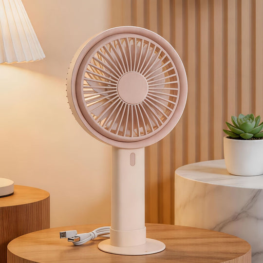 Damen Tischventilator Leise Tragbar mit USB-Ladefunktion Kompakt 5