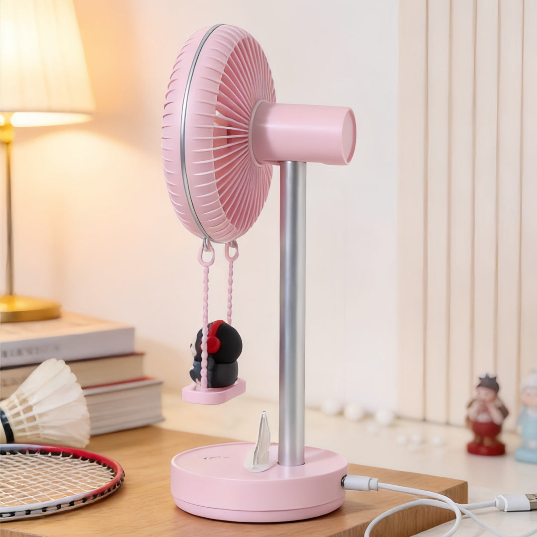 Damen Tischventilator Leise mit Pinguin-Motiv für Schreibtisch und Wohnbereich 4