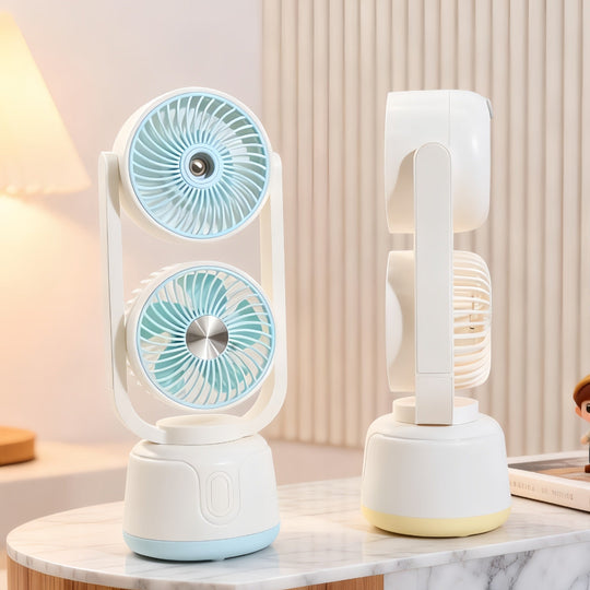 Damen Tischventilator mit Nebelfunktion Kompakt und Tragbar 4