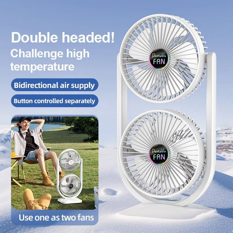 Damen Tischventilator mit bidirektionaler Luftzirkulation und verstellbarem Neigungswinkel 2