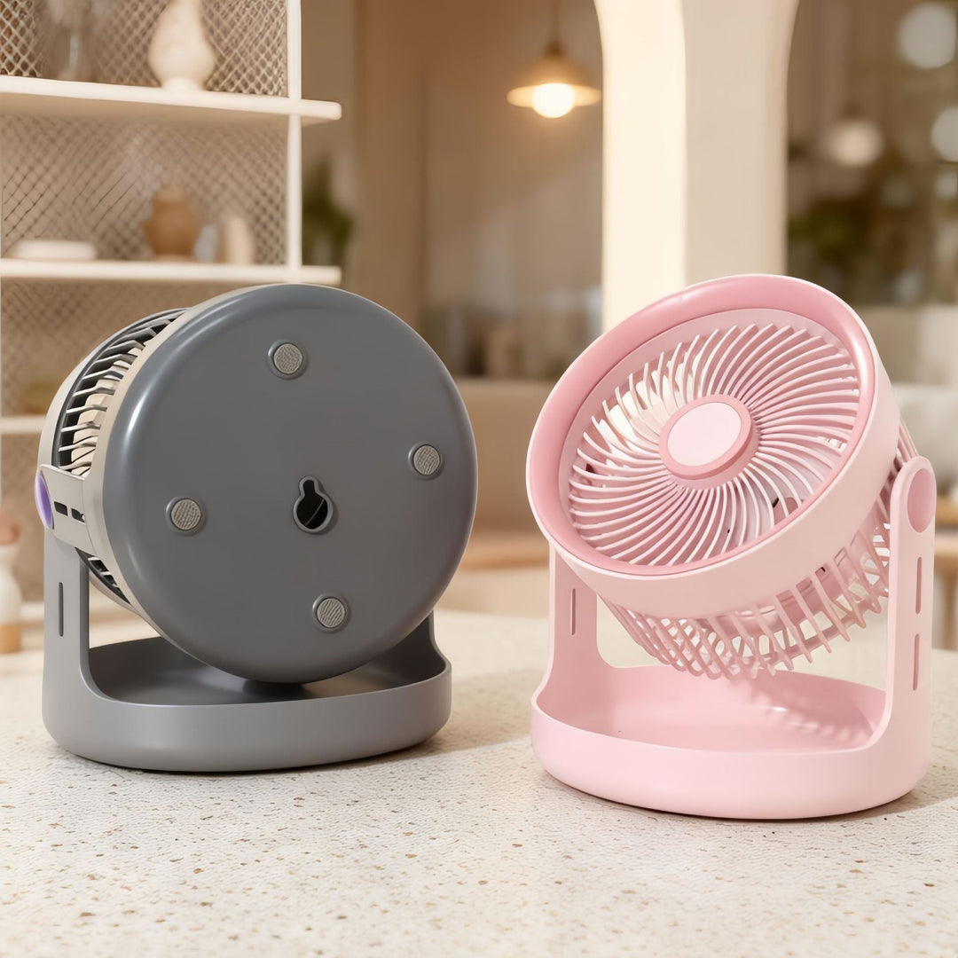 Damen Tischventilator mit verstellbarem Kopf und leisem Betrieb 2