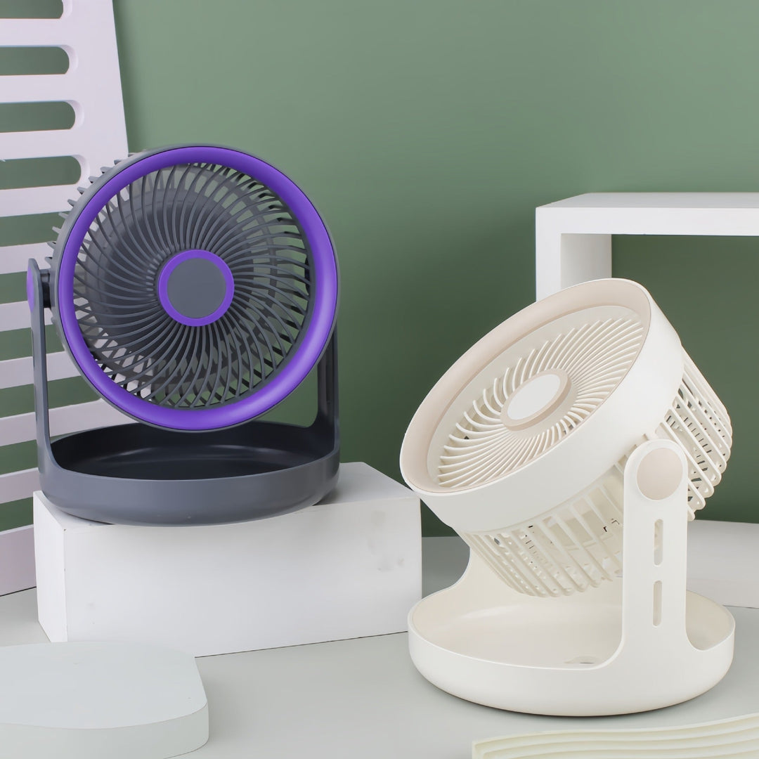 Damen Tischventilator mit verstellbarem Kopf und leisem Betrieb 4
