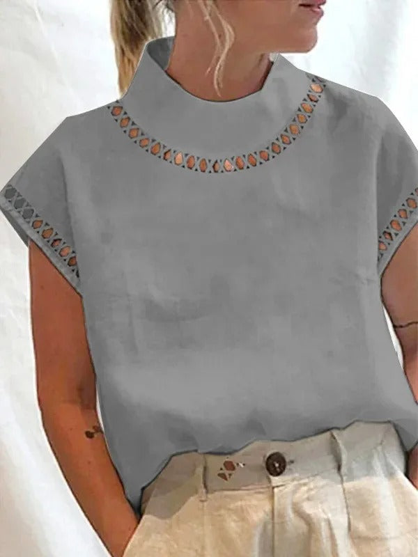 Damen Top Festliches Oberteil Elegantes Polyester Elasthan 4