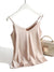 Damen Top V-Ausschnitt Satin Spaghettiträger Festlich Elegantes Glitzer Oberteil 3