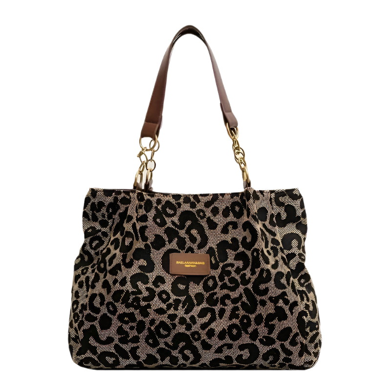 Damen Tote Bag Leopardenmuster aus hochwertigem Canvas 0