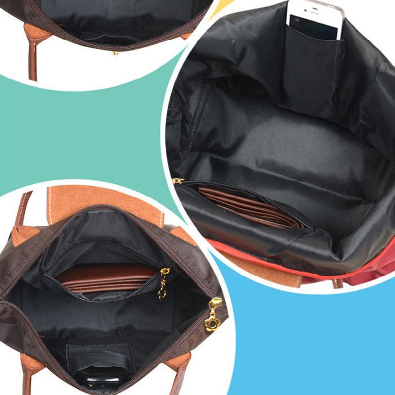 Damen Tote Bag Shopper Geräumig Strapazierfähige Stoffe 2