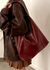Damen Tote Bag Vintage PU Leder 5